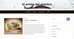 Desktop Screenshot of elartistadelalambre.net