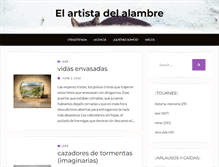 Tablet Screenshot of elartistadelalambre.net